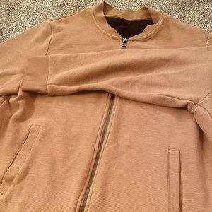 Slick brown Zip-up